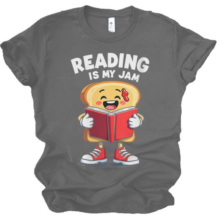 Reading Is My Jam I Love To Read Books Unisex Jersey T-Shirt
