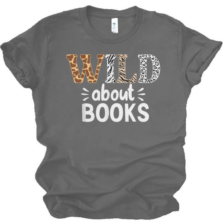 Reading Lover Wild About Books Reading Books And Bookworm Unisex Jersey T-Shirt