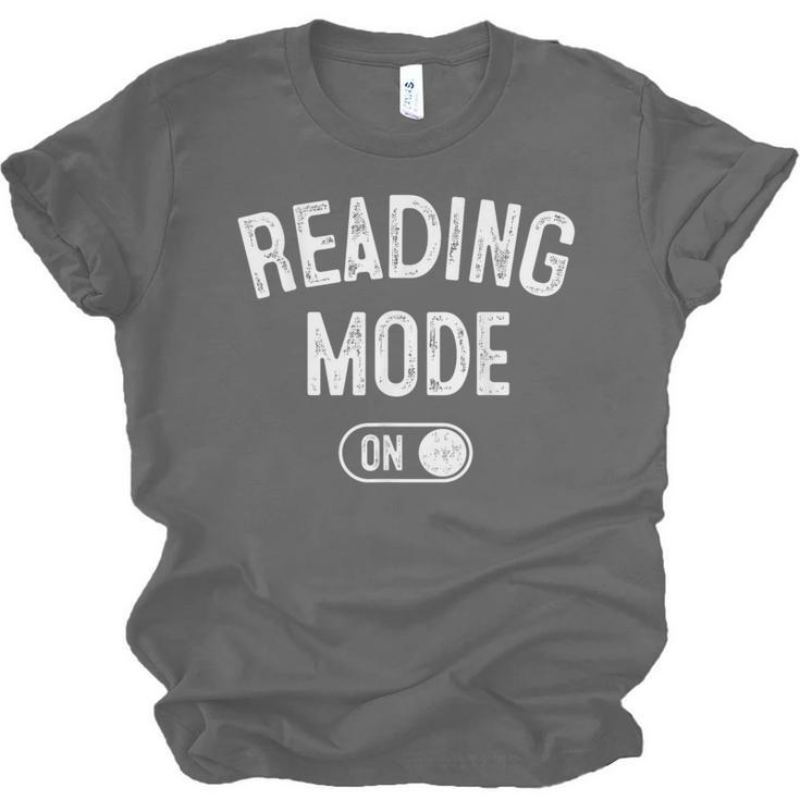 Reading Mode On Book Lover Librarian Teacher Unisex Jersey T-Shirt Reading Mode On Book Lover Librarian Teacher Unisex Jersey T-Shirt