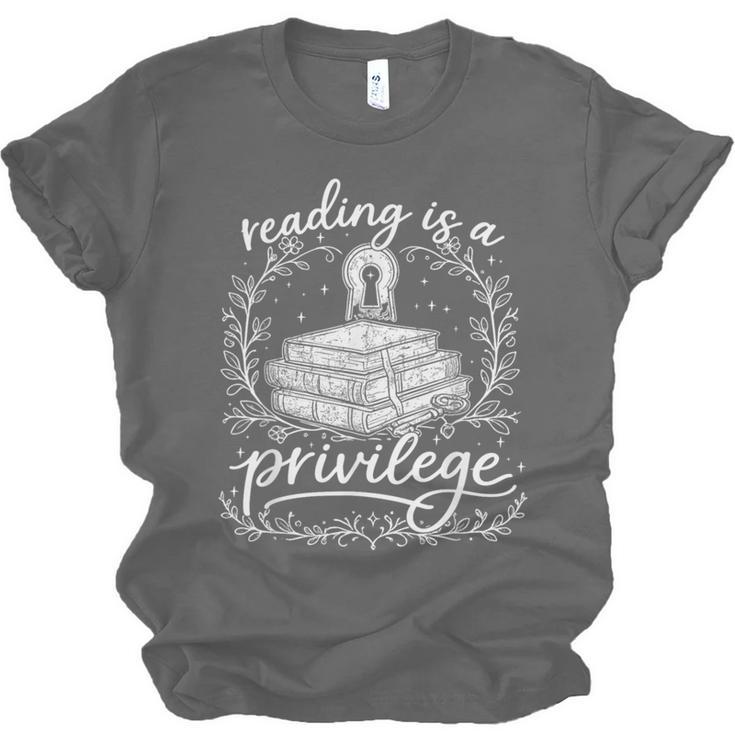 Reading Is A Privilege Vintage Reading Lover Books Unisex Jersey T-Shirt