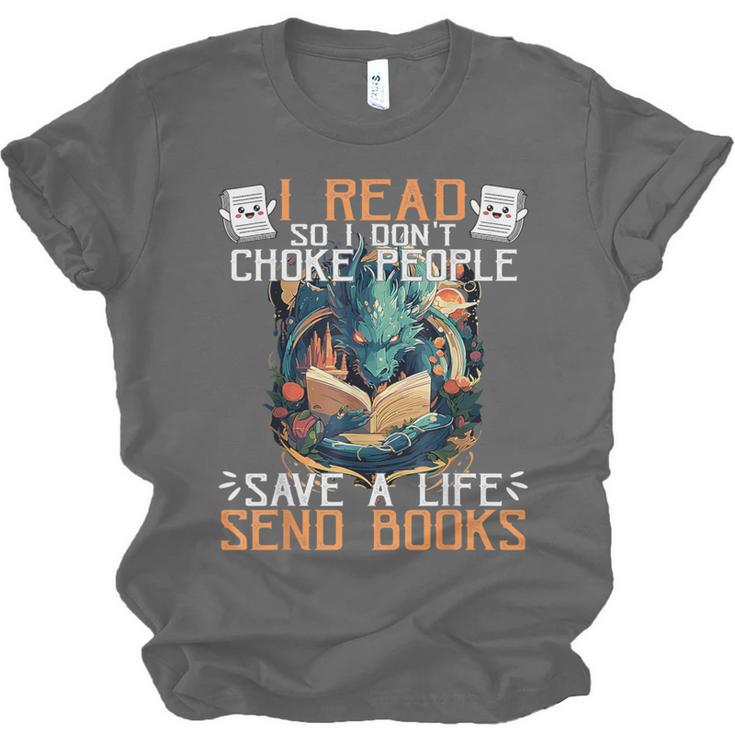 Reading Readers I Read Send Books Dragon Bookworm Tee Unisex Jersey T-Shirt
