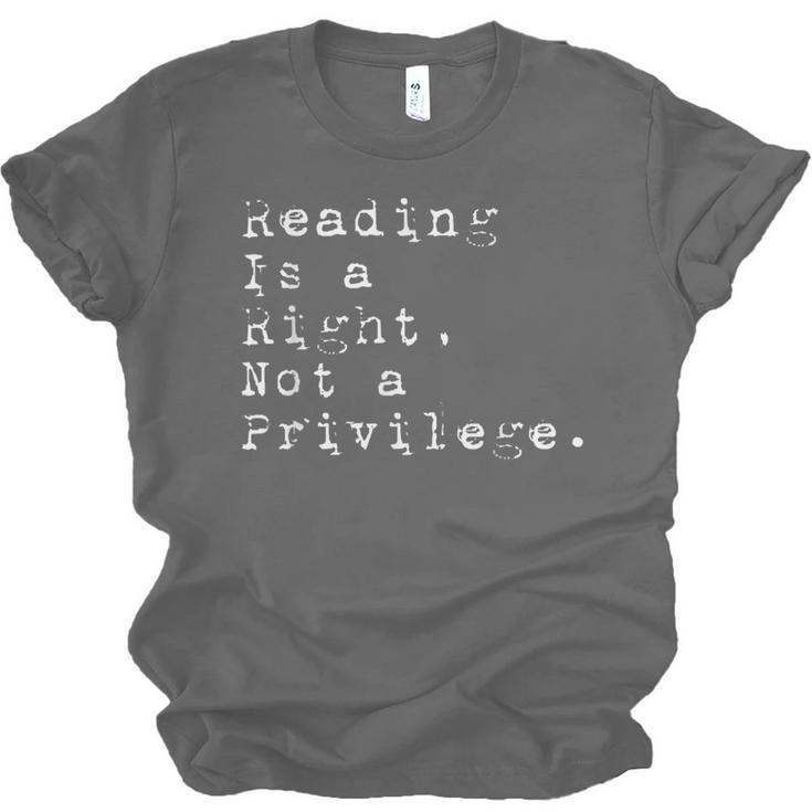 Reading Is a Right Not a Privilege Banned Books Unisex Jersey T-Shirt