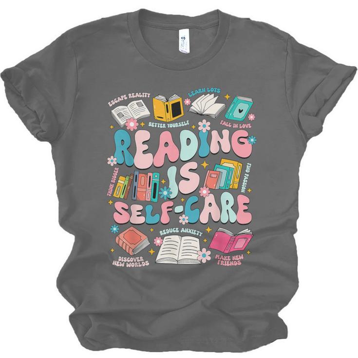 Reading Is Self-Care Book Lover Teacher Student Men Women Unisex Jersey T-Shirt