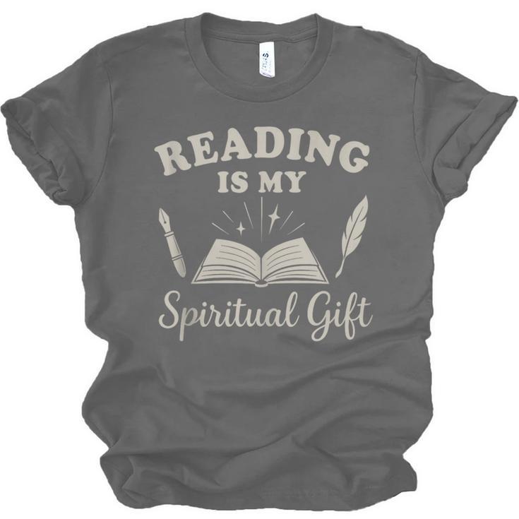 Reading Is My Spiritual Present Book Lover Reader Unisex Jersey T-Shirt