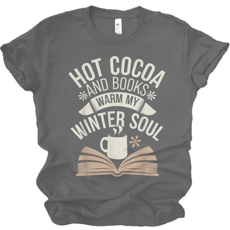 Reading All Winter Cozy Book Lover And Literary Escape Unisex Jersey T-Shirt