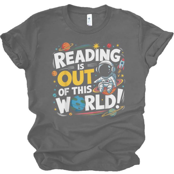 Reading Is Out Of This World Space Book Lover Kids Unisex Jersey T-Shirt Reading Is Out Of This World Space Book Lover Kids Unisex Jersey T-Shirt