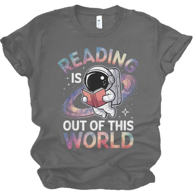 Reading Is Out Of This World Space Book Lover Unisex Jersey T-Shirt
