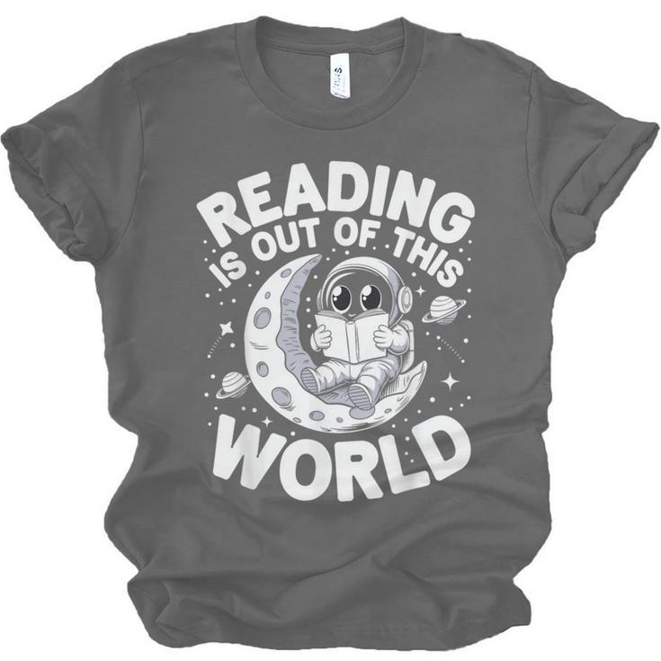 Reading Is Out Of This World Space Books Lover Unisex Jersey T-Shirt