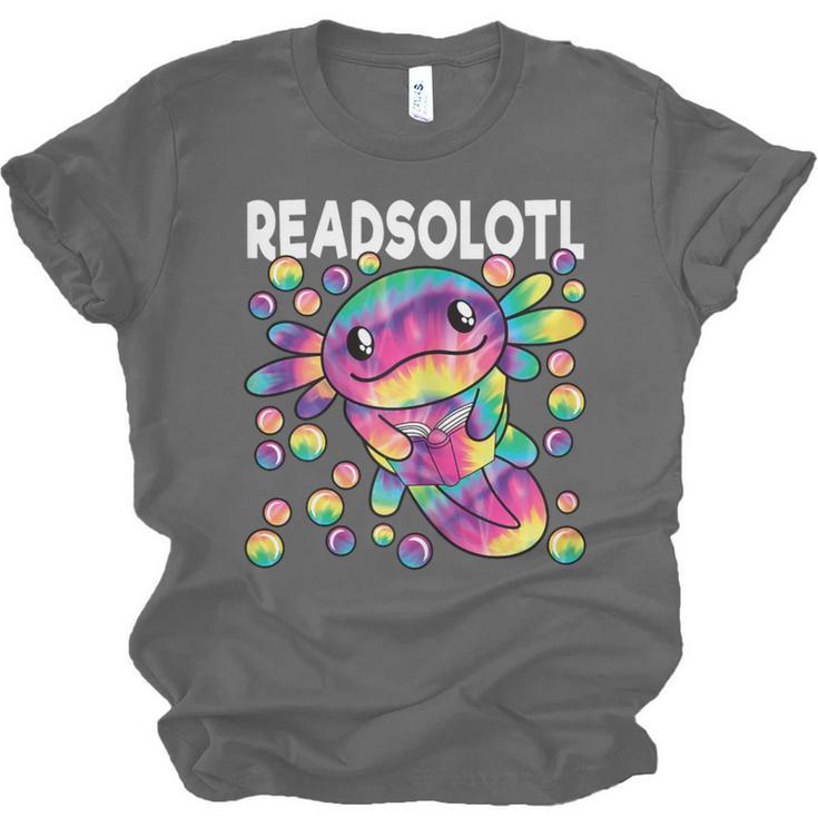 Readsolotl Cute Axolotl Book Lover Reading Women Girls Unisex Jersey T-Shirt Readsolotl Cute Axolotl Book Lover Reading Women Girls Unisex Jersey T-Shirt
