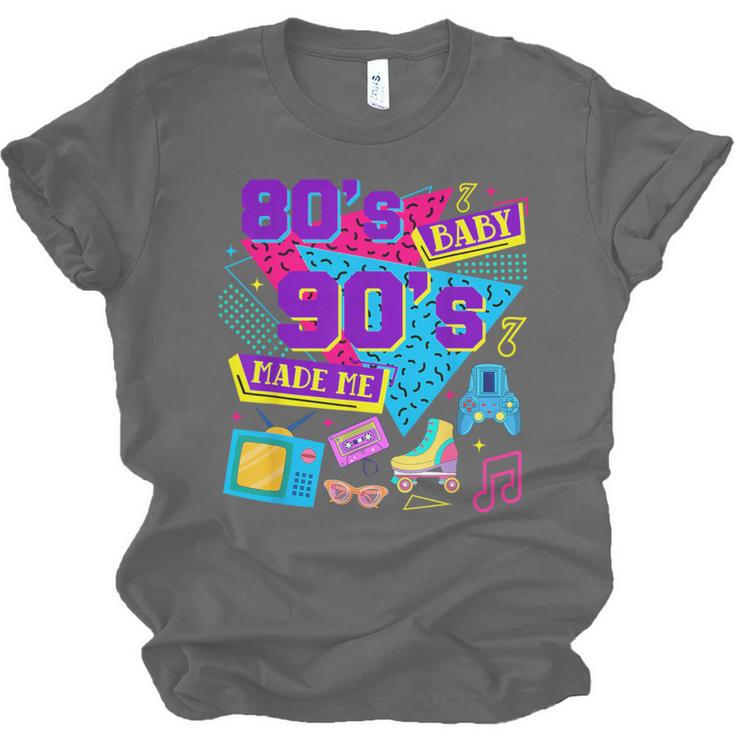 Retro 1980s 80's Baby 1990s 90's Made Me Nostalgia Birthday Unisex Jersey T-Shirt Retro 1980s 80's Baby 1990s 90's Made Me Nostalgia Birthday Unisex Jersey T-Shirt