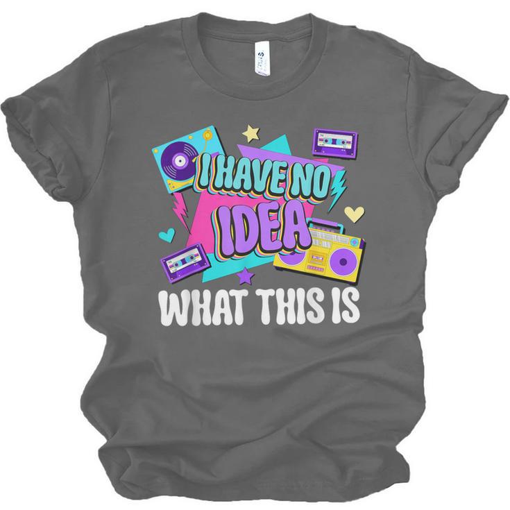 Retro 80s Style 90s Pop Fashion Nostalgia Eighties Music Unisex Jersey T-Shirt