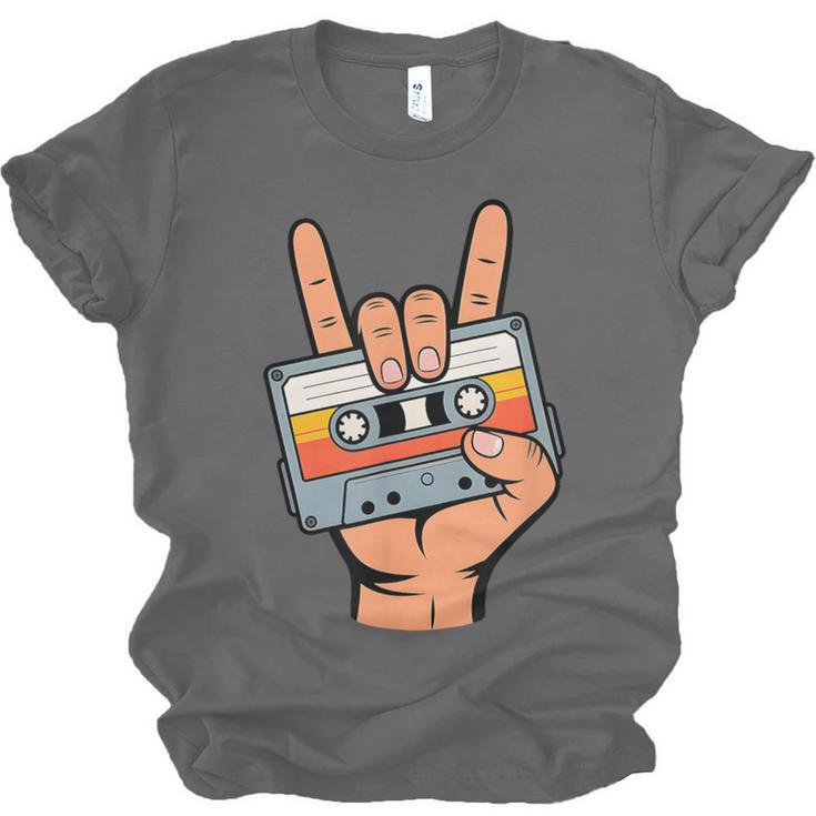 Retro Cassette Tape For 80s & 90s Nostalgia Unisex Jersey T-Shirt Retro Cassette Tape For 80s & 90s Nostalgia Unisex Jersey T-Shirt