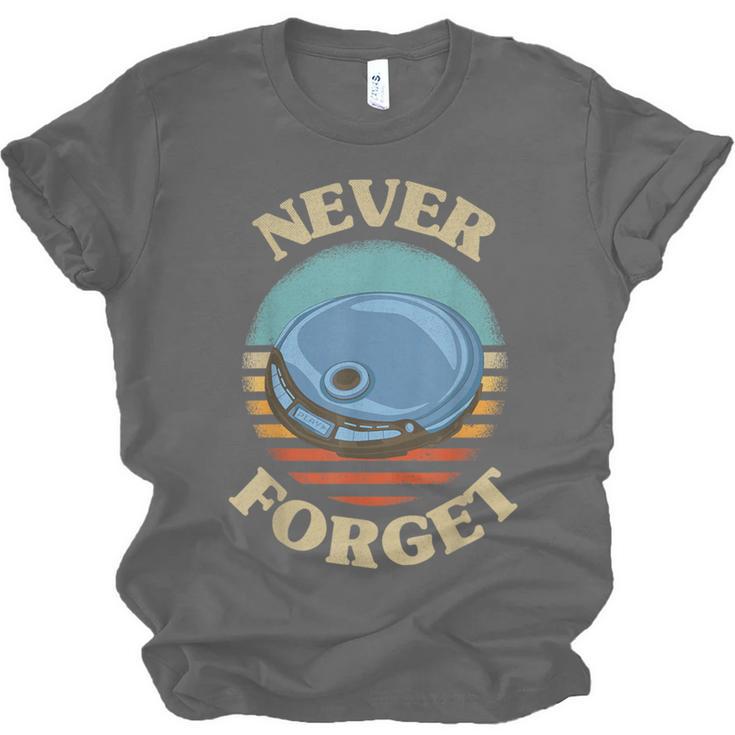Retro CD Player Never Forget Nostalgia Vintage Unisex Jersey T-Shirt Retro CD Player Never Forget Nostalgia Vintage Unisex Jersey T-Shirt