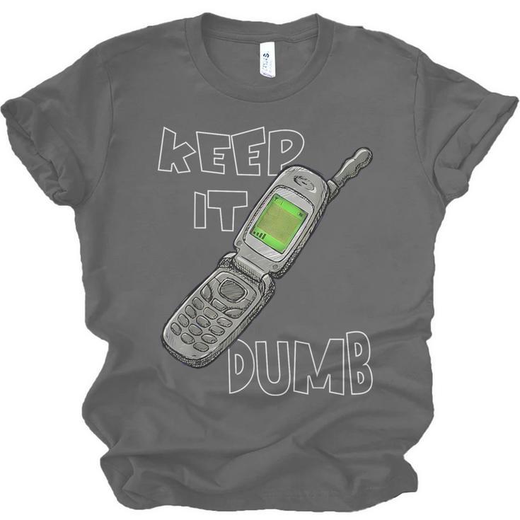 Retro Dumb Flip Phone Vintage 90s Y2K Tech Nostalgia Unisex Jersey T-Shirt Retro Dumb Flip Phone Vintage 90s Y2K Tech Nostalgia Unisex Jersey T-Shirt