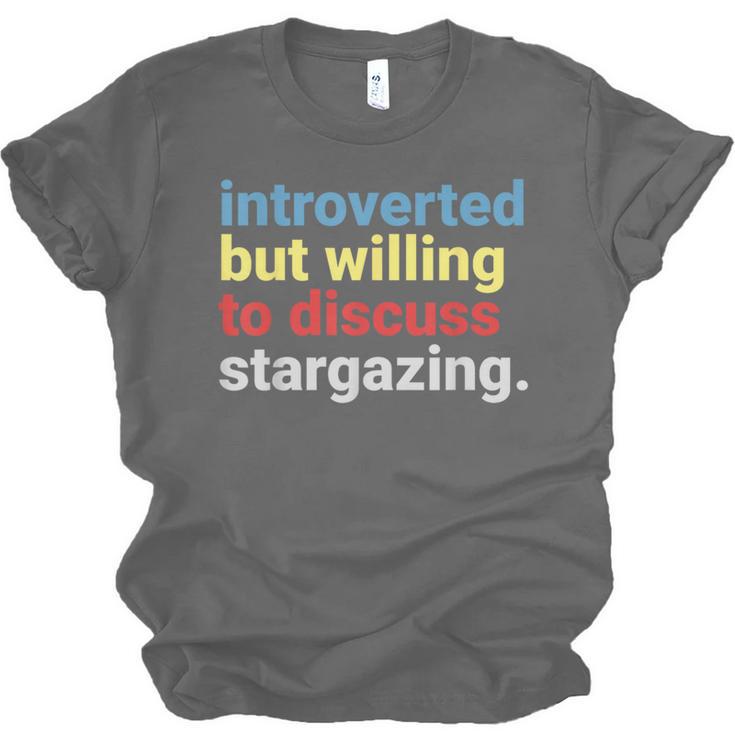 Retro Introverted But Willing Stargazing Lover Unisex Jersey T-Shirt Retro Introverted But Willing Stargazing Lover Unisex Jersey T-Shirt