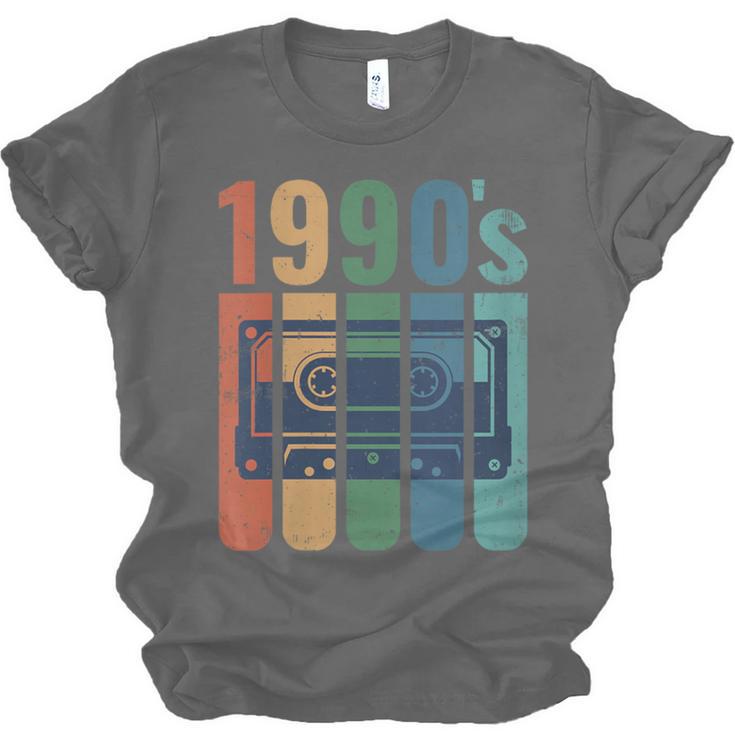 Retro Nineties Style Audio Tape Nostalgia Year 1990 Unisex Jersey T-Shirt Retro Nineties Style Audio Tape Nostalgia Year 1990 Unisex Jersey T-Shirt