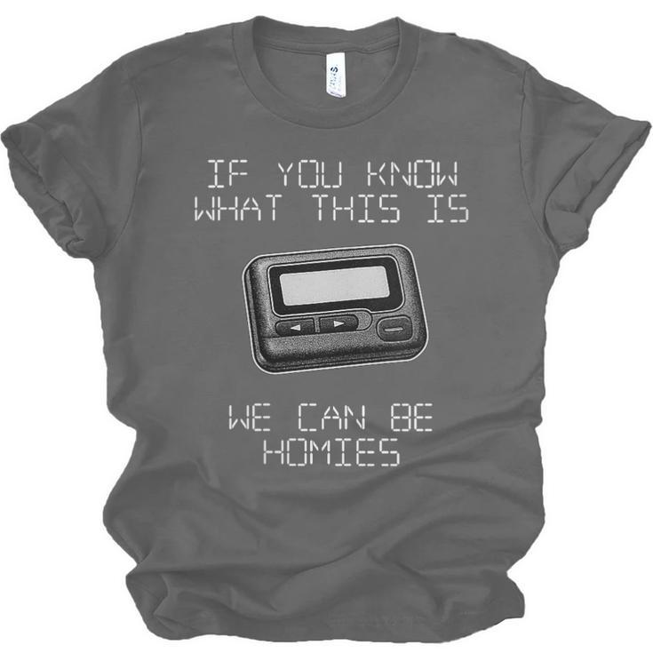 Retro Pager 90s Nostalgia Unisex Jersey T-Shirt