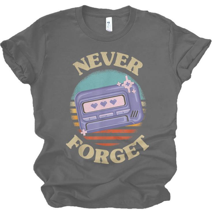 Retro Pager Never Forget Nostalgia Vintage Unisex Jersey T-Shirt