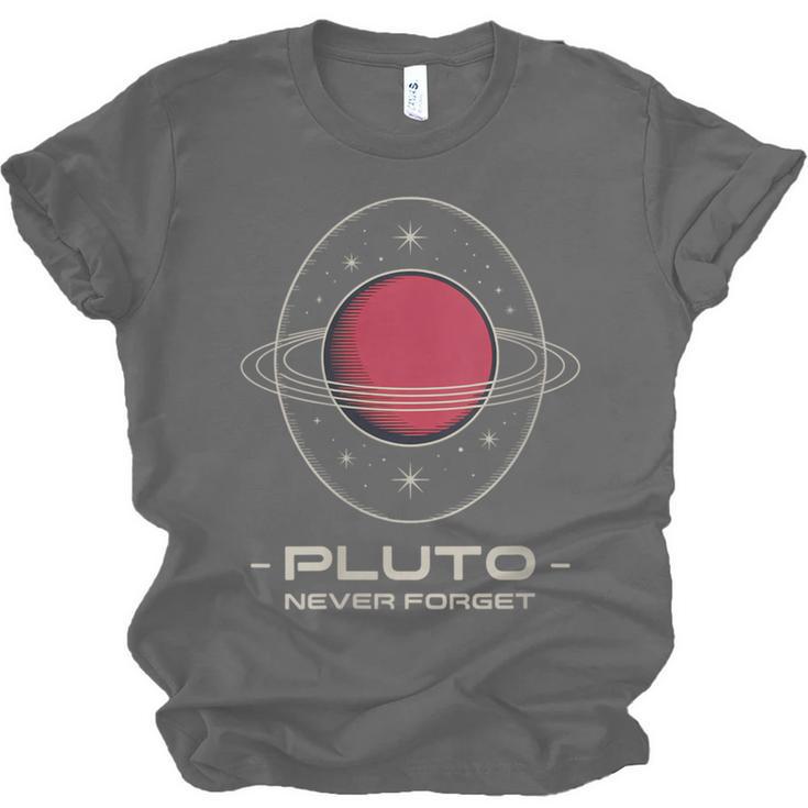 Retro Pluto Never Forget Classic Planet Pluto Nostalgia Unisex Jersey T-Shirt Retro Pluto Never Forget Classic Planet Pluto Nostalgia Unisex Jersey T-Shirt