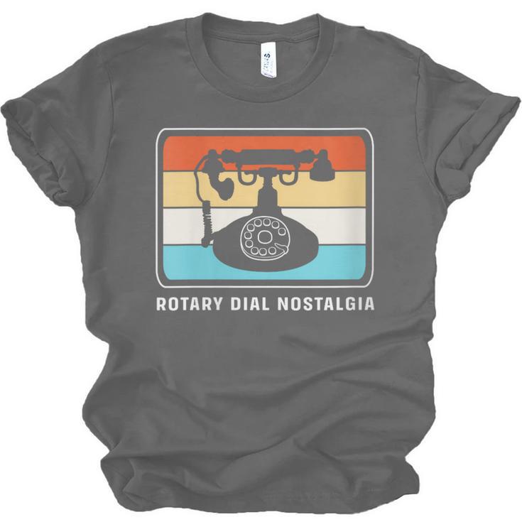 Retro Rotary Dial Nostalgia Dial Phone Unisex Jersey T-Shirt