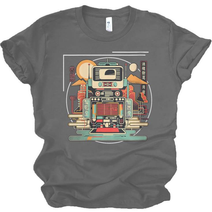 Retro Tech Stack 80s 90s Nostalgia Analog Devices Unisex Jersey T-Shirt