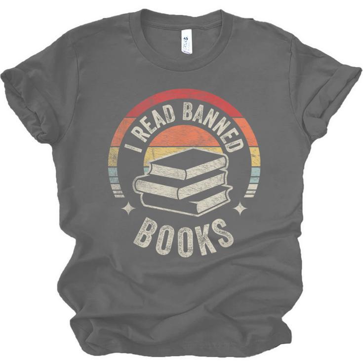 Retro Vintage Banned Books Shirt I Read Banned Books Unisex Jersey T-Shirt
