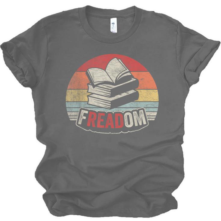 Retro Vintage FREADom Anti Ban Books Freedom To Read Unisex Jersey T-Shirt Retro Vintage FREADom Anti Ban Books Freedom To Read Unisex Jersey T-Shirt