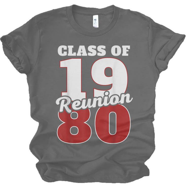 Reunion 1980 Class Of 1980 Reunion 80 Graduation 1980 Unisex Jersey T-Shirt