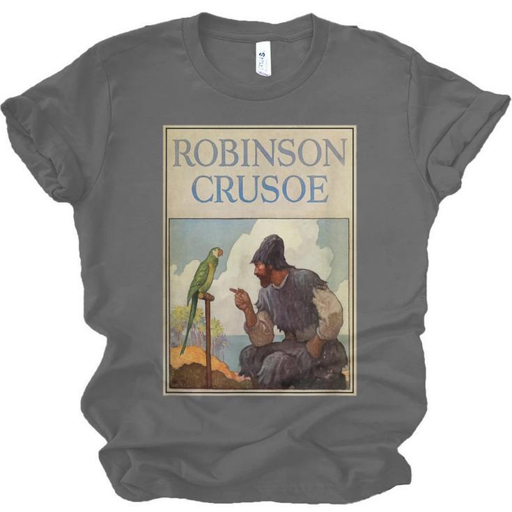 Robinson Crusoe Book Cover 1920 Unisex Jersey T-Shirt