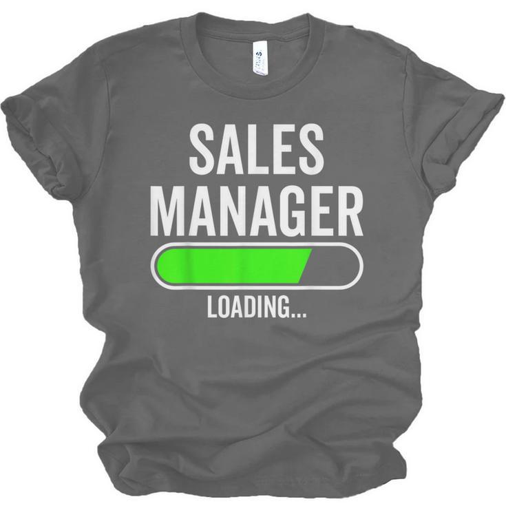 Sales Manager Loading Graduation Graduate New Job Unisex Jersey T-Shirt