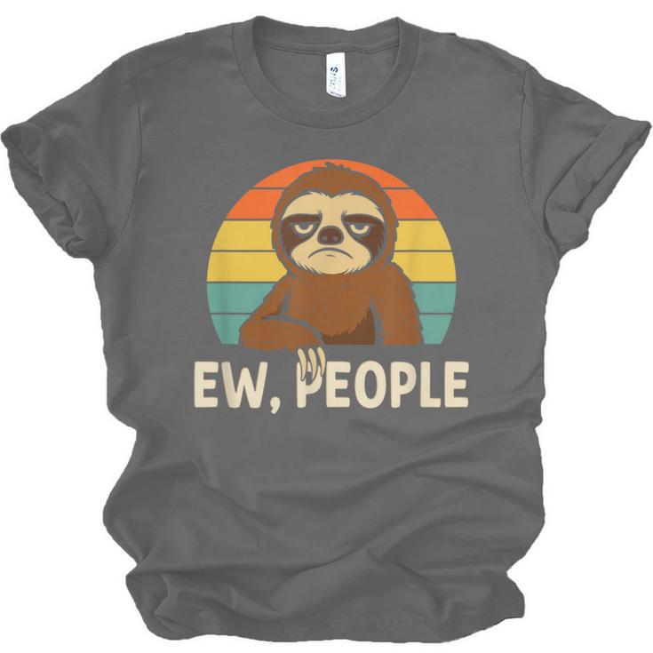 Sarcastic Sloth Introvert Anti Social Unisex Jersey T-Shirt Sarcastic Sloth Introvert Anti Social Unisex Jersey T-Shirt