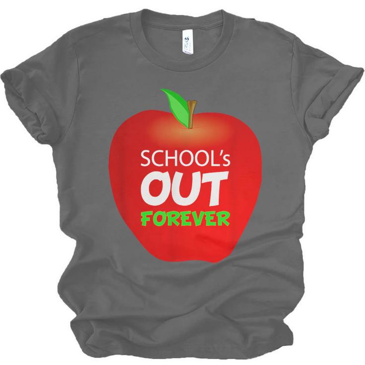 School Is Out Forever Graduation Humor Unisex Jersey T-Shirt
