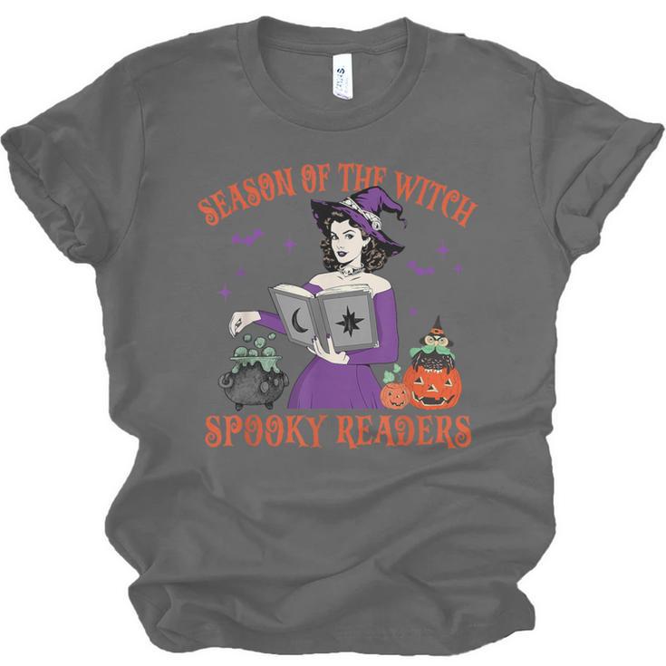 Season Of The Witch Spooky Readers Spell Book Hallowen Unisex Jersey T-Shirt