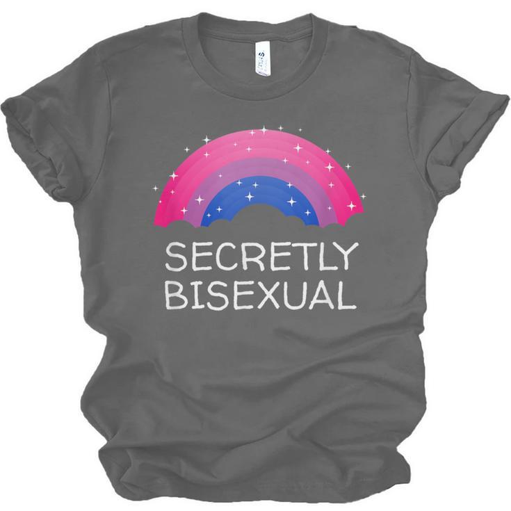 Secretly Bisexual Bi Introvert Bi Pride Antisocial LGBTQ Unisex Jersey T-Shirt Secretly Bisexual Bi Introvert Bi Pride Antisocial LGBTQ Unisex Jersey T-Shirt