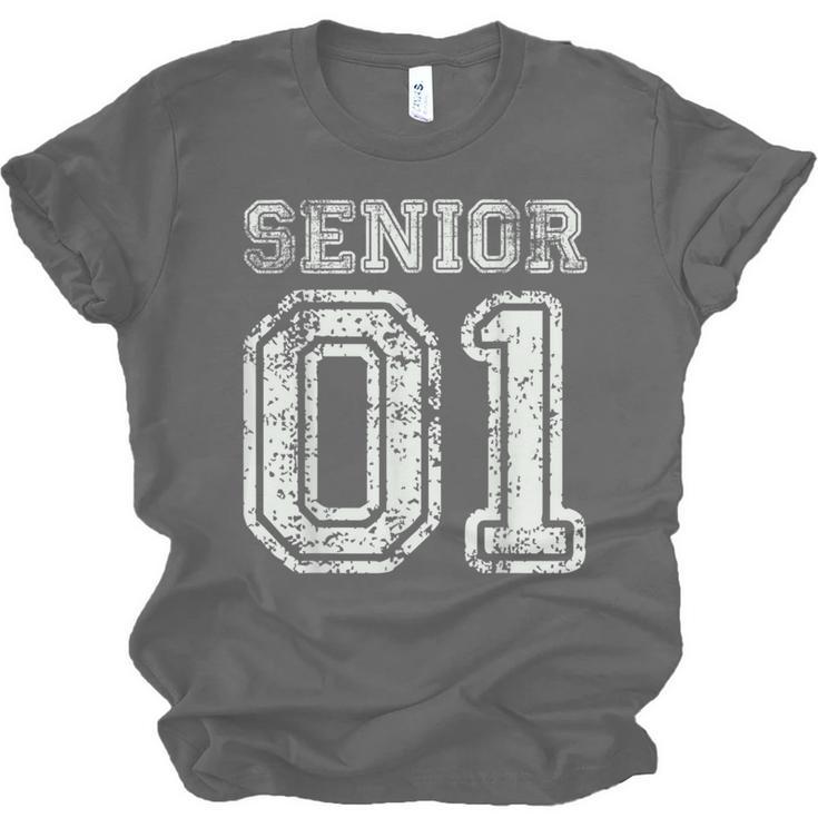 Senior 01 Class Of 2001 Retro College High School Graduation Unisex Jersey T-Shirt