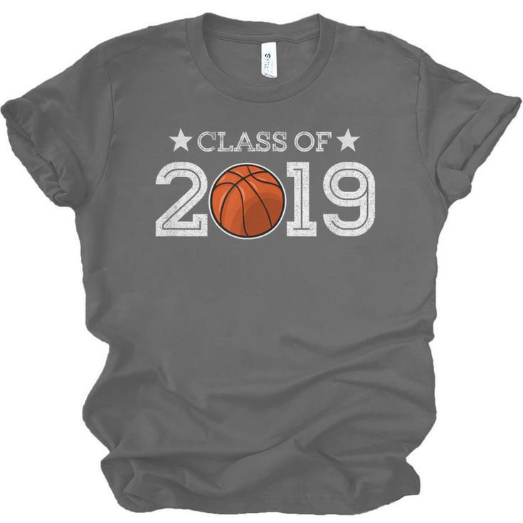 Senior 2019 Basketball Shirt Graduation Class Of 2019 Stars Unisex Jersey T-Shirt