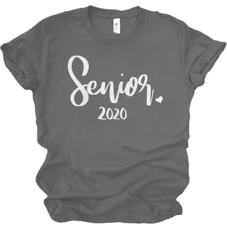 Senior 2020 Class Of 2020 Graduation Women Her Girl Unisex Jersey T-Shirt