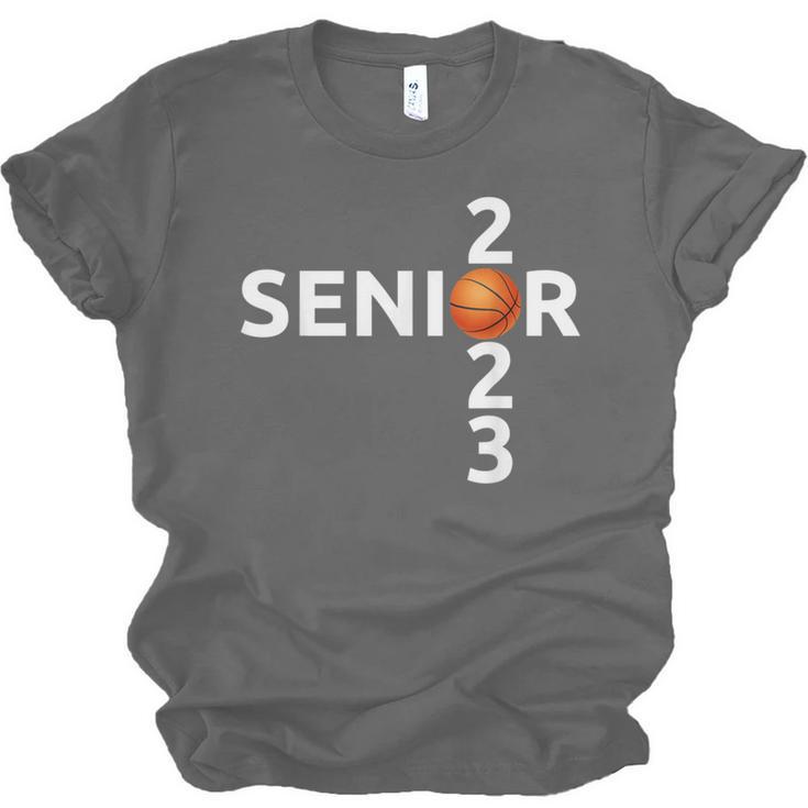 Senior 2023 Basketball Graduation Party Unisex Jersey T-Shirt