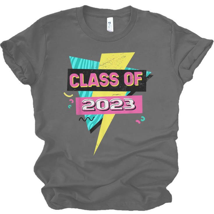 Senior 2023 Graduation Class Of 2023 Retro 90's Graduation Unisex Jersey T-Shirt