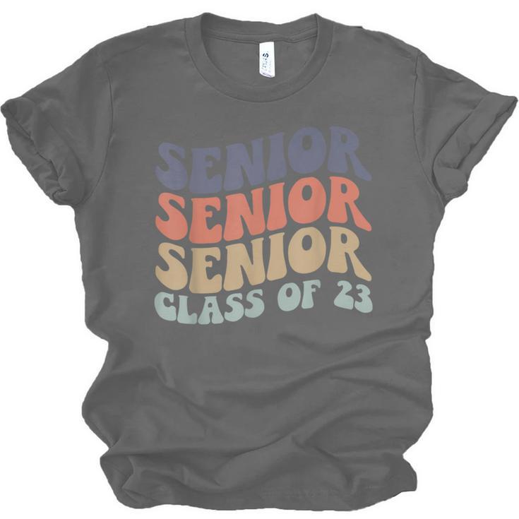 SENIOR 2023 Retro Class Of 2023 Seniors Graduation 23 Hippie Unisex Jersey T-Shirt