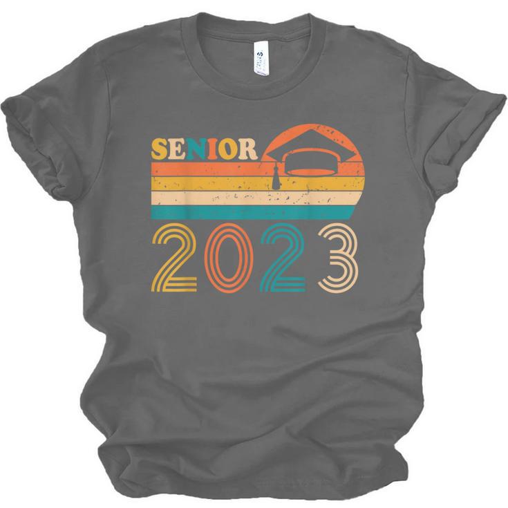 Senior 2023 Retro Class Of 2023 Seniors Graduation 23 Unisex Jersey T-Shirt