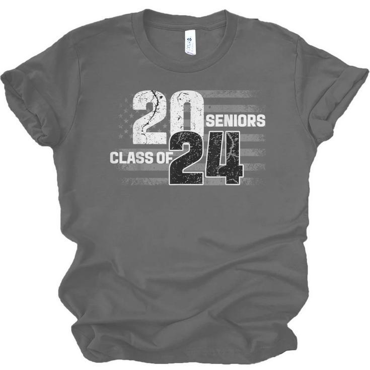 Senior 2024 Graduation Class Of 2024 Senior Women Boy Girl Unisex Jersey T-Shirt