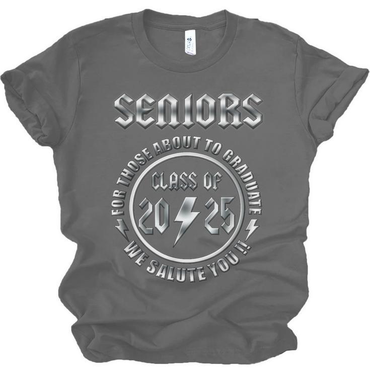 Senior 2025 Classic Rock Graduation We Salute You Unisex Jersey T-Shirt