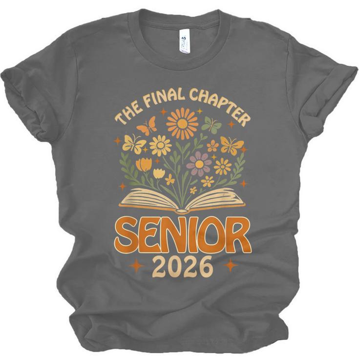 Senior 2026 Final Chapter Retro Book Lover Last First Day Unisex Jersey T-Shirt