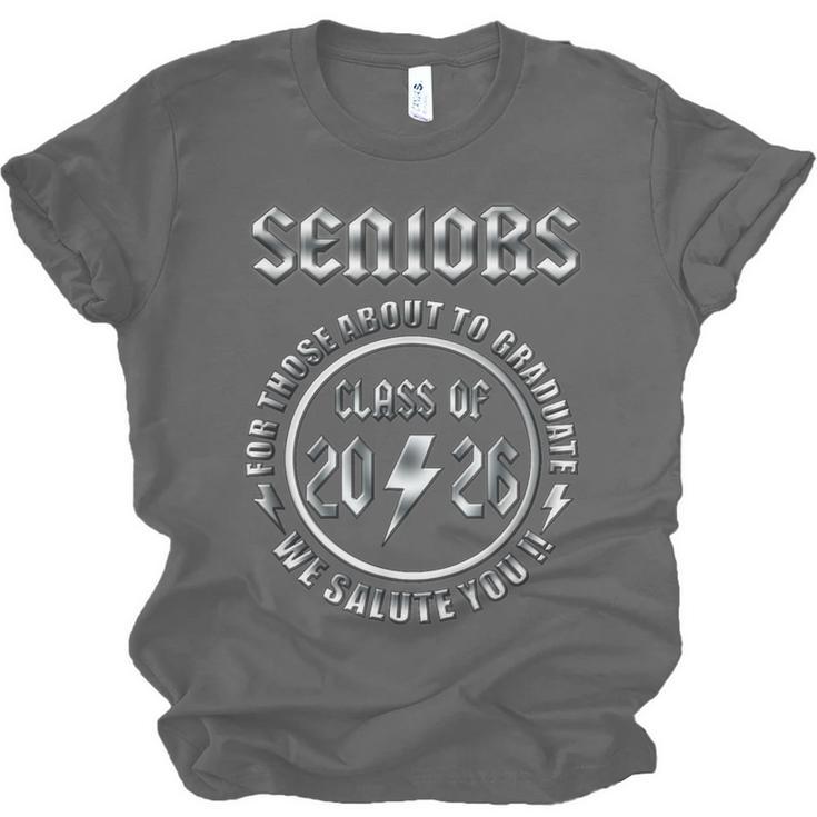 Senior 2026 Iconic Classic Rock Graduation Retro Unisex Jersey T-Shirt