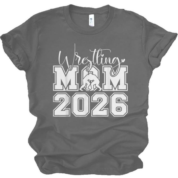 Senior 2026 Wrestling Mom Proud Senior 2026 Mom Graduation Unisex Jersey T-Shirt