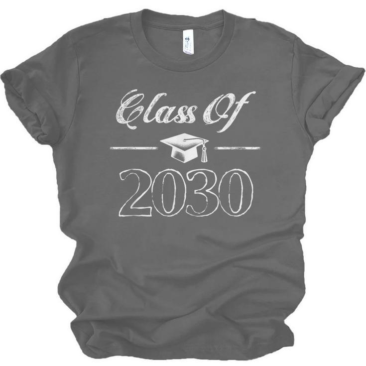 Senior 2030 Class Of 2030 Graduation First Day Of School Unisex Jersey T-Shirt