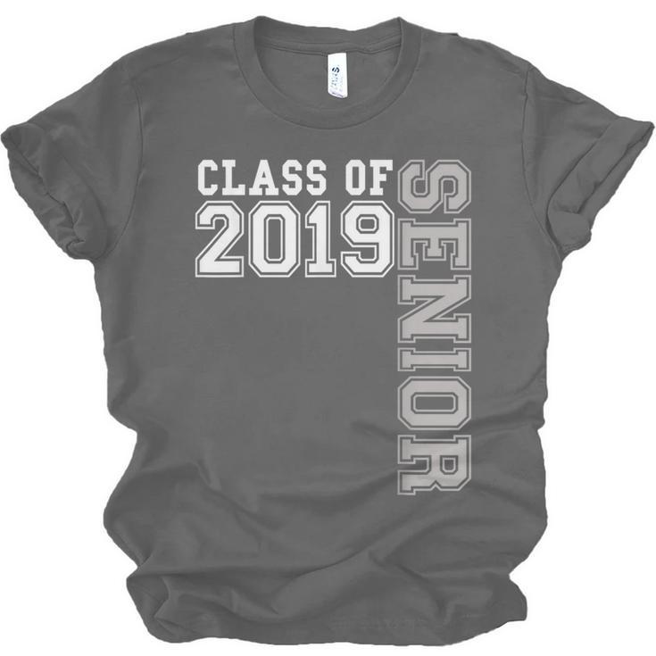 Senior Class Of 2019 19 Shirt High School Graduation Unisex Jersey T-Shirt