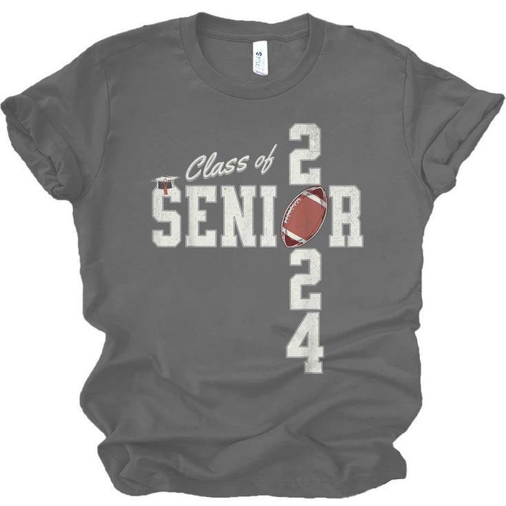 Senior Class Of 2024 Football Graduation Party Favors 2024 Unisex Jersey T-Shirt