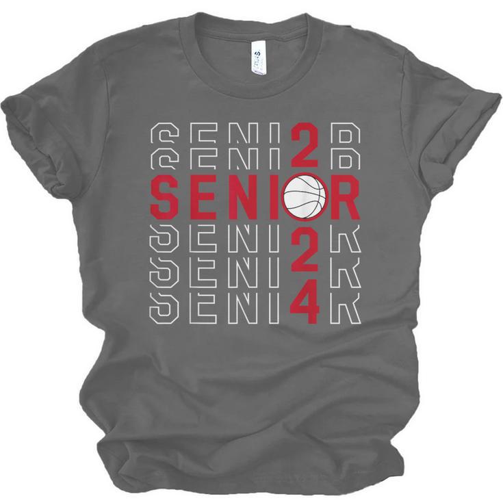 Senior Class Of 2024 Graduation 2024 Maroon Basketball Unisex Jersey T-Shirt